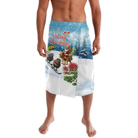New Zealand and Australia Merry Christmas Lavalava Kiwi Birds Skiing and Koala Santa Riding Kangaroo LT03 Multicolor - Polynesian Pride