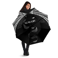 New Zealand Rugby Umbrella Aotearoa Armour Blacks Silver Ferns - Polynesian Pride