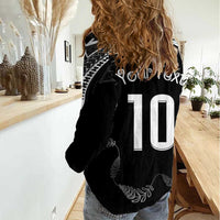 New Zealand Rugby Custom Women Casual Shirt Aotearoa Armour Blacks Silver Ferns LT03 - Polynesian Pride