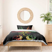 Personalised Chuuk Independence Day Bedding Set Polynesian Tattoo and Plumeria Reggae Color LT03 - Polynesian Pride