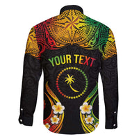 Personalised Chuuk Independence Day Family Matching Mermaid Dress and Hawaiian Shirt Polynesian Tattoo and Plumeria Reggae Color LT03 - Polynesian Pride