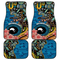 Fiji and Australia Kangaroos Car Mats Indigenous Aboriginal and Fijian Masi Tribal Tattoo