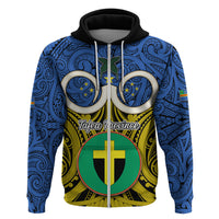 Vanuatu Tafea Province Hoodie Pig Tusk Mix Maori Pattern and Namele Leaf LT03 - Polynesian Pride