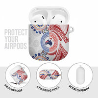 Tongan and Australian Culture Together AirPods Case Ngatu Art Tribal Aboriginal Tattoo Pattern LT03 - Polynesian Pride