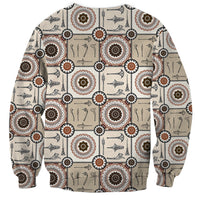 Tukenny Pattern Fijian War Clubs Sweatshirt LT03 - Polynesian Pride