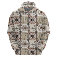 Tukenny Pattern Fijian War Clubs Zip Hoodie LT03 - Polynesian Pride