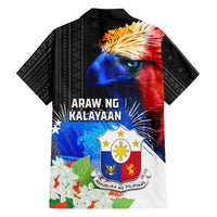 Philippines Independence Day Family Matching Long Sleeve Bodycon Dress and Hawaiian Shirt Philippines Eagle and Sampaguita Jasmine Yakan Tribal LT03 - Polynesian Pride