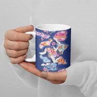 Hawaiian and Japanese Culture Together Ceramic Mug Hawaiian Archipelago Shape Sea Animals LT03 - Polynesian Pride