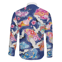 Hawaiian and Japanese Culture Together Family Matching Off Shoulder Maxi Dress and Hawaiian Shirt Hawaiian Archipelago Shape Sea Animals LT03 - Polynesian Pride