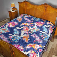 Hawaiian and Japanese Culture Together Quilt Hawaiian Archipelago Shape Sea Animals LT03 - Polynesian Pride