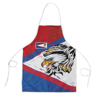 American Samoa Flag Day Apron Polynesian Art Geometric with Flag Brush Style