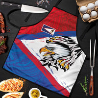 American Samoa Flag Day Apron Polynesian Art Geometric with Flag Brush Style