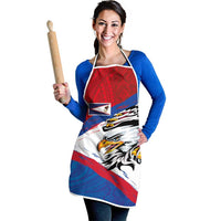 American Samoa Flag Day Apron Polynesian Art Geometric with Flag Brush Style