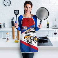 American Samoa Flag Day Apron Polynesian Art Geometric with Flag Brush Style