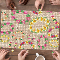 Hawaiian Kakau Tattoo Leis and Palaka Pattern Puzzle Traditional Aloha Tribal Beige Color LT03 - Polynesian Pride