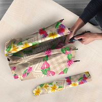 Hawaiian Kakau Tattoo Leis and Palaka Pattern Umbrella Traditional Aloha Tribal Beige Color LT03 - Polynesian Pride