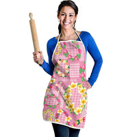 Hawaiian Leis Apron Kakau Tattoos and Palaka Pastel Pink Color LT03 - Polynesian Pride