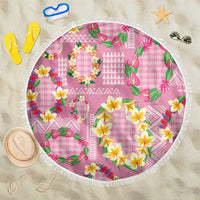 Hawaiian Leis Beach Blanket Kakau Tattoos and Palaka Pastel Pink Color LT03 One Size 150cm Pink - Polynesian Pride