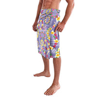 Hawaiian Leis Lavalava Kakau Tattoos and Palaka Pastel Purple Color LT03 - Polynesian Pride