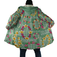 Hawaiian Leis Cloak Kakau Tattoos and Palaka Pastel Green Color LT03 - Polynesian Pride