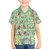 Hawaiian Leis Hawaiian Shirt Kakau Tattoos and Palaka Pastel Green Color LT03 - Polynesian Pride