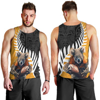New Zealand and Australia Rugby Men Tank Top Koala and Maori Warrior Together LT03 - Polynesian Pride
