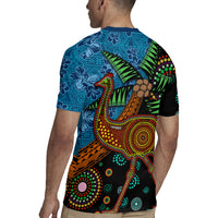 Fiji and Australia Rugby Jersey Palm Tree and Abogirinal Emu