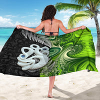New Zealand Koru Natural Sarong Manaia and Silver Fern Maori Pattern