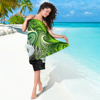 New Zealand Koru Natural Sarong Manaia and Silver Fern Maori Pattern