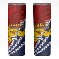 Kiribati Independence Day Skinny Tumbler Polynesian and Melanesian Art Tattoo LT03 Red - Polynesian Pride