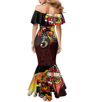 Papua New Guinea 2025 Family Matching Mermaid Dress and Hawaiian Shirt 50th Independence Day Anniversary LT03 - Polynesian Pride
