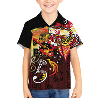 Papua New Guinea 2025 Family Matching Off Shoulder Maxi Dress and Hawaiian Shirt 50th Independence Day Anniversary