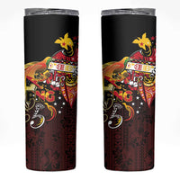 Papua New Guinea 2025 Skinny Tumbler 50th Independence Day Anniversary LT03 Red - Polynesian Pride