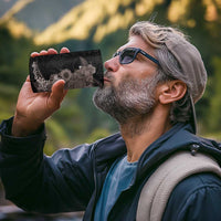 Hawaiian Tropical Plants and Chameleon 4 in 1 Can Cooler Tumbler Polynesian Art Grayscale - Polynesian Pride