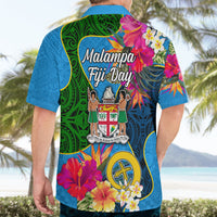 Malampa Fiji Day Hawaiian Shirt Tropical Plants Mix Polynesian and Tapa Pattern LT03 - Polynesian Pride