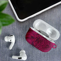 Hawaiian Whales Polynesian Art Motifs AirPods Case Pink Color - Polynesian Pride
