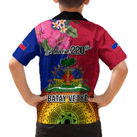 Haiti Battle of Vertieres Family Matching Tank Maxi Dress and Hawaiian Shirt The Haitian Revolution 220th Anniversary Polynesian Style LT03 - Polynesian Pride