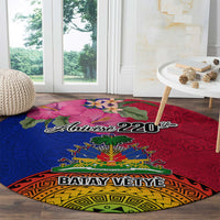 Haiti Battle of Vertieres Round Carpet The Haitian Revolution 220th Anniversary Polynesian Style LT03 - Polynesian Pride