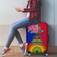 Personalised Haiti Battle of Vertieres Luggage Cover The Haitian Revolution 220th Anniversary Polynesian Style LT03 - Polynesian Pride