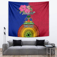 Personalised Haiti Battle of Vertieres Tapestry The Haitian Revolution 220th Anniversary Polynesian Style LT03 - Polynesian Pride