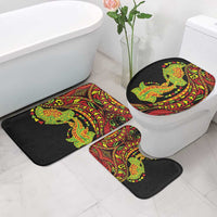 Hawaiian Manta Ray and Hammerhead Shark Tribal Tattoo Bathroom Set with Polynesian Tribal Pattern Kanaka Maoli Flag Color LT03 - Polynesian Pride