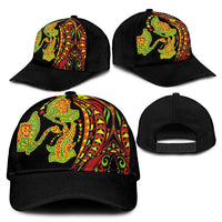 Hawaiian Manta Ray and Hammerhead Shark Tribal Tattoo Classic Cap with Polynesian Tribal Pattern Kanaka Maoli Flag Color LT03 - Polynesian Pride