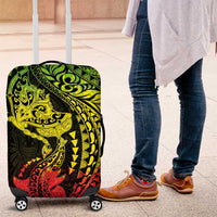 Hawaiian Manta Ray and Hammerhead Shark Tribal Tattoo Luggage Cover with Polynesian Tribal Pattern Reggae Style LT03 Multicolor - Polynesian Pride