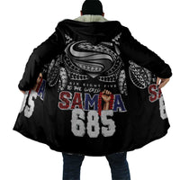 Super Samoa-Six Eight Five to The World Cloak Traditional Samoan Tattoo Black Color