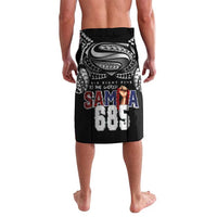 Super Samoa-Six Eight Five to The World Lavalava Traditional Samoan Tattoo Black Color