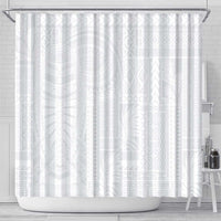 Lotu Tamaiti Samoan Art Tattoo Siapo Pattern Shower Curtain LT03 - Polynesian Pride