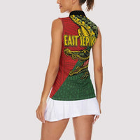 Sepik River Crocodile & Arts Festival Melanesian Pattern Women Sleeveless Polo Shirt LT03 - Polynesian Pride