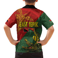 Sepik River Crocodile & Arts Festival Kid Hawaiian Shirt Bird-of-paradise Melanesian Tattoo LT03 - Polynesian Pride