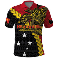 Papua New Guinea Independence Day Polo Shirt Bird-of-paradise Melanesian Tattoo
