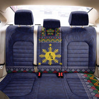 Philippines Merry Christmas Back Car Seat Cover Maligayang Pasko with Parol and Xmas Pattern Barong Style